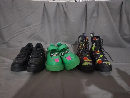 APPROXIMATELY 9 ASSORTED PAIRS OF KOI KIDZ SHOES IN VARIOUS STYLES AND SIZES 