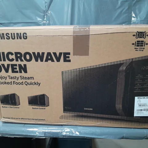 BOXED SAMSUNG MS23K3513AK/EU SOLO 23L MICRCOWAVE OVEN - COLLECTION ONLY