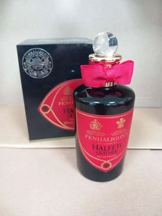 BOXED PENHALIGON'S HALFETI LEATHER EAU DE PARFUM 100ML