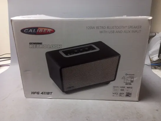 BOXED CALIBER 120W RETRO BLUETOOTH SPEAKER