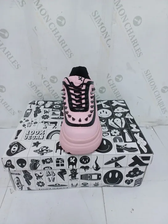 KOI FOOTWEAR LADIES PINK YANDOLL EXILE TRAINERS SIZE 3