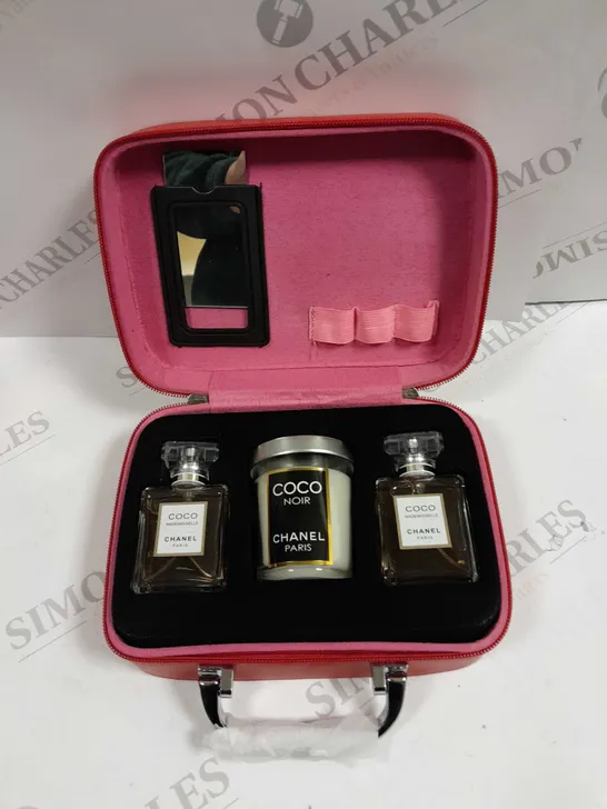 BOXED COCO CHANEL PARIS SET - RED