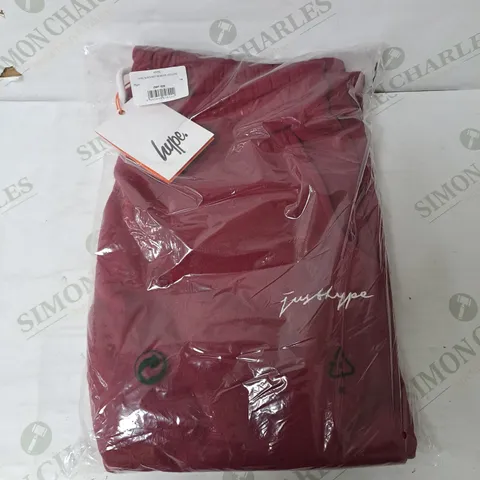 SEALED HYPE BURGUNDY WOMENS JOGGERS - SIZE 14