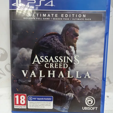 ASSASSIN'S CREED VALHALLA ULTIMATE EDITION PLAYSTATION 4 GAME