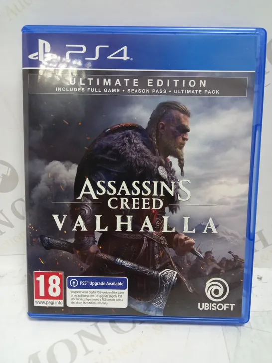 ASSASSIN'S CREED VALHALLA ULTIMATE EDITION PLAYSTATION 4 GAME