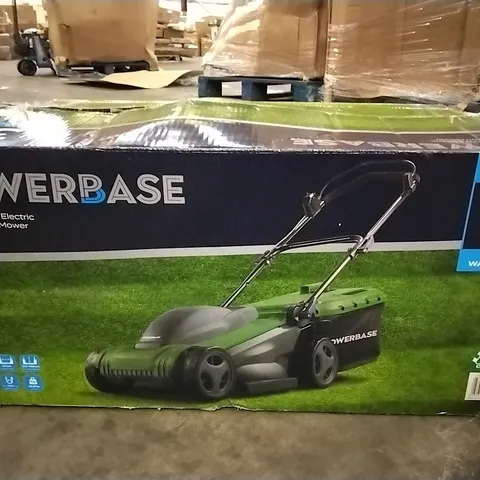 BOXED POWERBASE 37CM 1600W ELECTRIC ROTARY LAWN MOWER