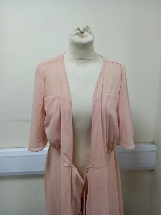 BOOHOO DRESS PEACH SIZE 14