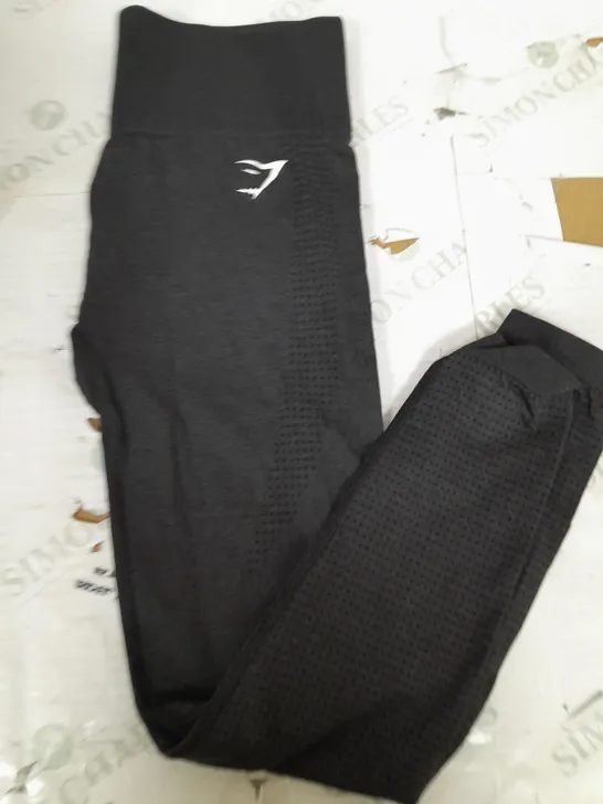 GYMSHARK BLACK LEGGINGS - SIZE UNSPECIFIED 