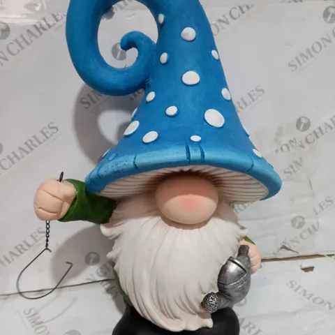 BOXED GARDEN GNOME WITH BLUE TALL HAT