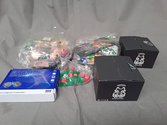 BOX OF ASSORTED TOYS AND GAMES TO INCLUDE LEGO, MAGNETISM AND HARRY POTTER