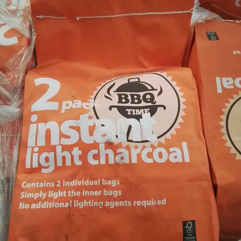 PALLET TO CONTAIN APPROX  100 X 5kg BAGS OF BBQ TIME BARBECUE 2IN 1 INSTANT LIGHT CHARCOAL BRIQUETTES 