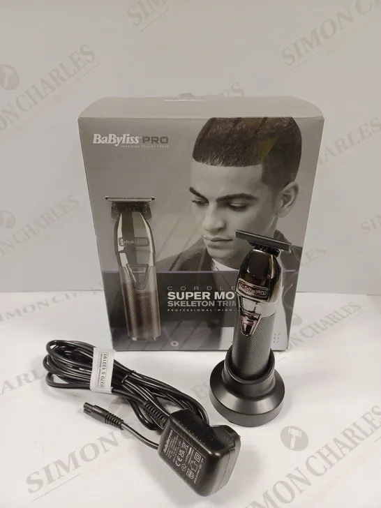 BOXED BABYLISS PRO SUPER MOTOR SKELETON TRIMMER 