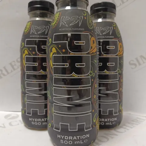 LOT OF 4 X 500ML PRIME HYDRATION KSI DRINK - ORANGE AND MANGO 