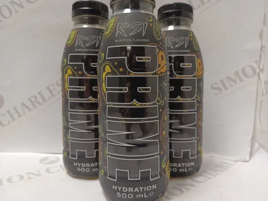 LOT OF 3 X 500ML PRIME HYDRATION KSI DRINK - ORANGE AND MANGO 