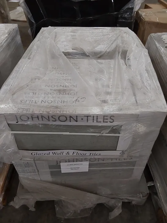 PALLET CONTAINING 40 CARTONS OF JOHNSONS SHERWOOD SMOKE TILES - 5 PER PACK / 597X297X10MM