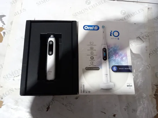 ORAL-B SPECIAL EDITION IO -8- ELECTRIC TOOTHBRUSH RECHARGEABLE DESIGNED BY BRAUN