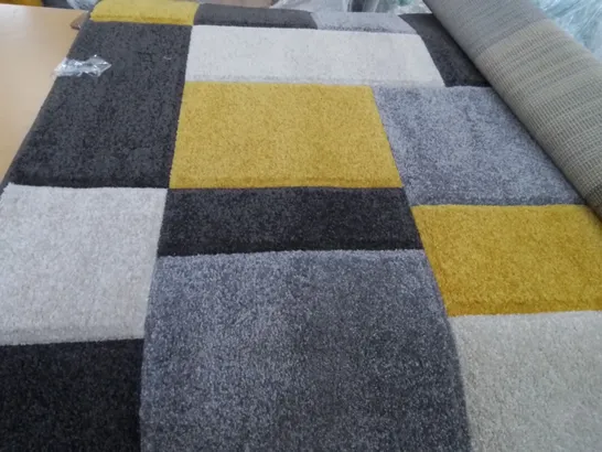 BLAHOSLAV TUFFED GREY YELLOW RUG