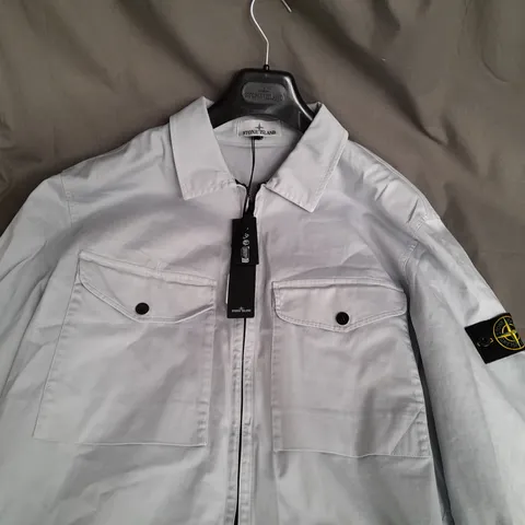 STONE ISLAND XXL LIGHT BLUE OVERSHIRT 