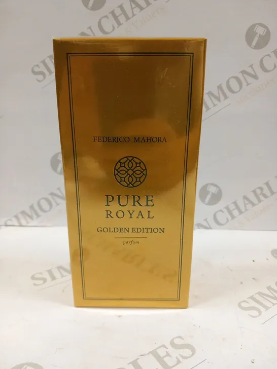 BOXED AND SEALED FEDERICO MAHORA PURE ROYAL GOLDEN EDITION PARFUM 50ML