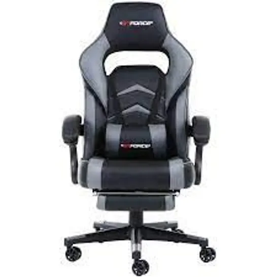 BOXED GT FORCE TURBO OFFICE CHAIR IN GREY (1 BOX)