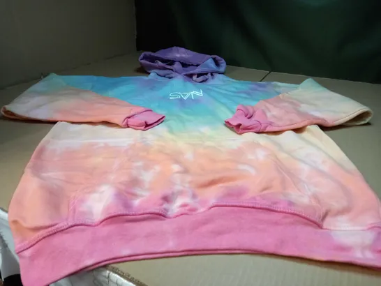 DESIGNER TIE DYE FRONT POCKET HOODIE - XL