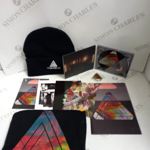 BOXED NEON FIELDS ALBUM AUDIO CD & COMMEMORATIVE MERCH BUNDLE 