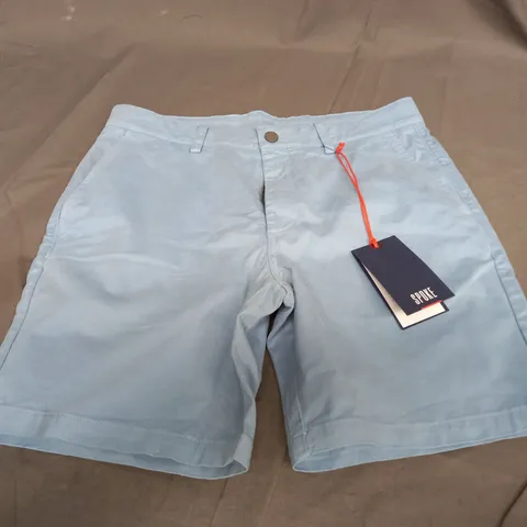 SPOKE LIGHT BLUE SMART SHORTS - SIZE 31W