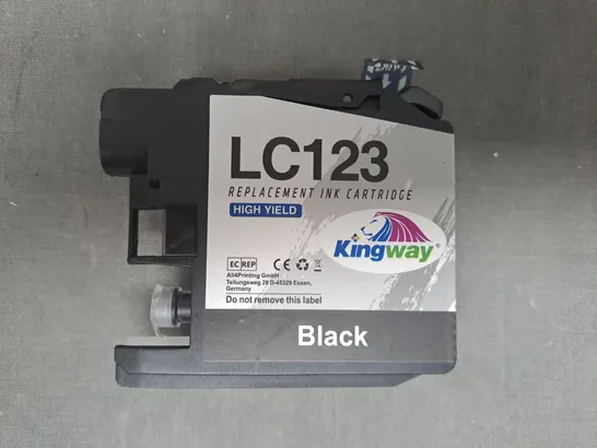 KINGWAY LC123 HIGH YIELD REPLACEMENT INK CARTRIDGE IN BLACK