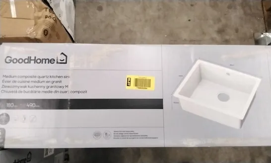 BOXED SORREL MEDIUM COMPOSITE QUARTZ KITCHEN SINK