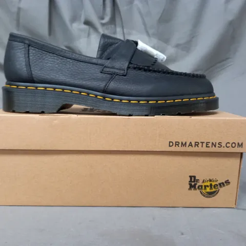 BOXED PAIR OF DR MARTENS ADRIAN YS LOAFERS IN BLACK UK SIZE 11