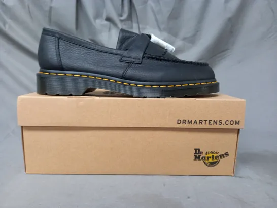 BOXED PAIR OF DR MARTENS ADRIAN YS LOAFERS IN BLACK UK SIZE 11