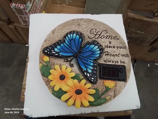 HOME2GARDEN SOLAR LED BUTTERFLY STEPPING STONE