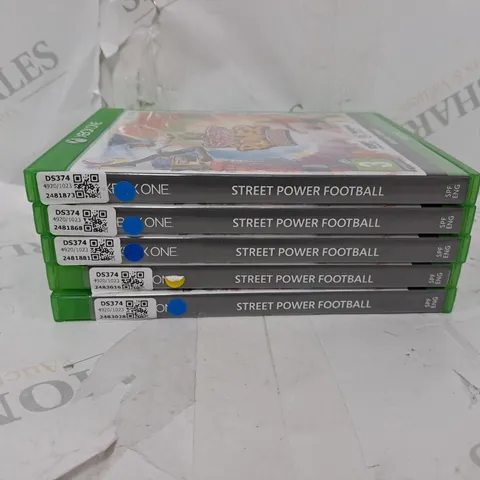 LOT OF 5 SEALED STREET POWER FOOTBALL MICROSOFT XBOX ONE GAMES 