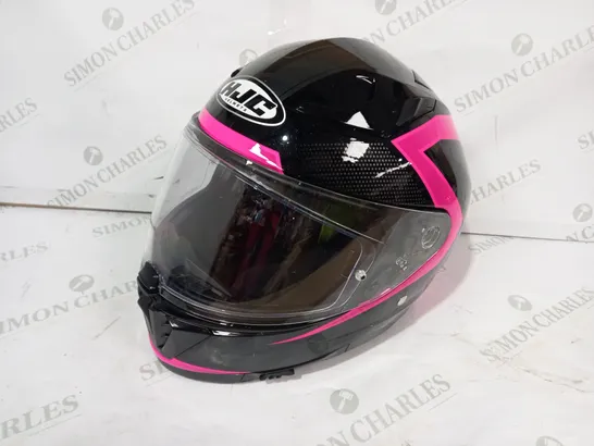 HJC I70 FULL FACE CRASH HELMET IN BLACK/PINK