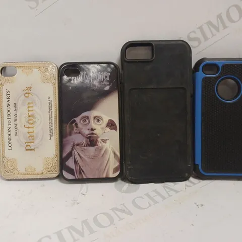 BOX OF 12 ASSORTED PHONE CASES IN VARIOUS DESIGNS AND SIZES. 