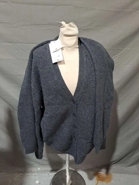 ZARA DARK GREY CARDIGAN - EUR SMALL