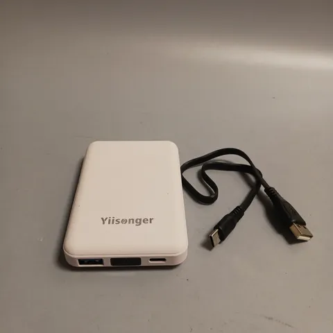 TIISONGER POWERBANK IN WHITE WITH TYPE-C CABLE INCLUDED
