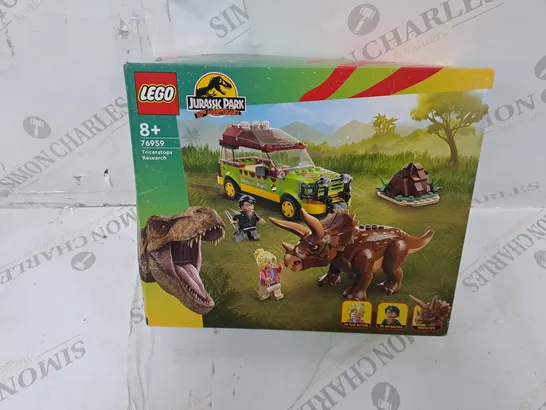 BOXED LEGO JURASSIC PARK TRICERATOPS RESEARCH - 76659 RRP £46.99