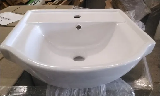 BOXED KAPRI CERAMIC BASIN 450MM WHITE