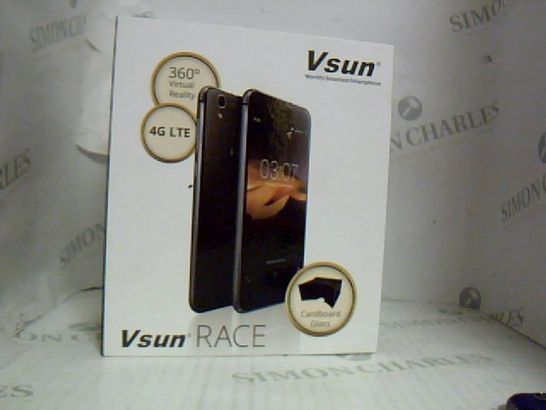 BOXED VSUN RACE 4G SMARTPHONE INCLUDES VIRTUAL REALITY CARDBOARD GLASS