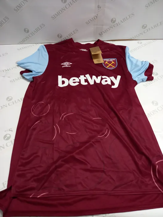 WEST HAM UNITED FOOTBALL TOP - LARGE