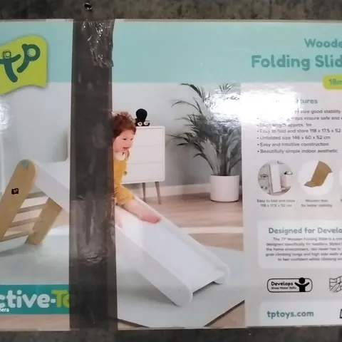 BOXED ACTIVE TOP WOODEN FOLDING SLIDE 18M+