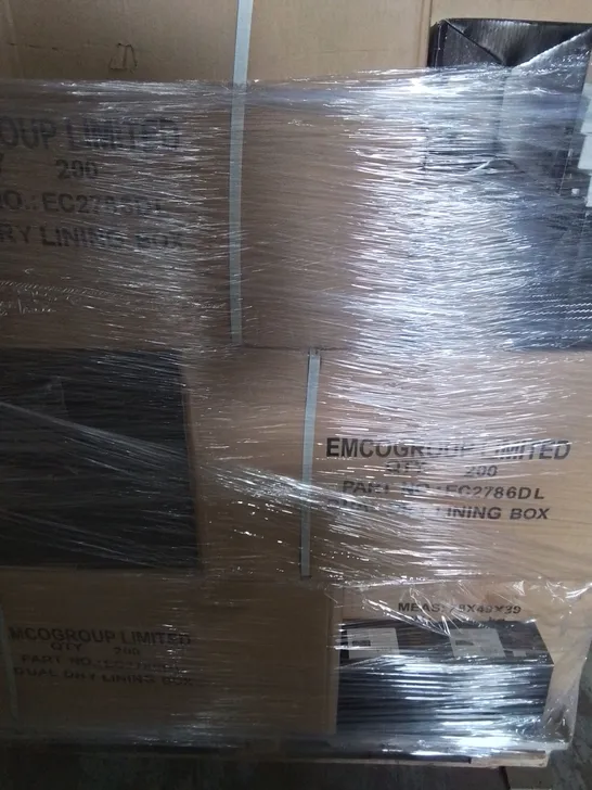 PALLET OF APPROXIMATELY 9 MULTI BOXES OF EMCO DUAL DRY LINING BOX 34MM DEEP - EC 2786DL  - COLLECTION ONLY 