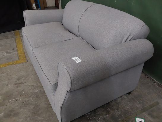 DESIGNER METAL ACTION SOFA BED GREY FABRIC 