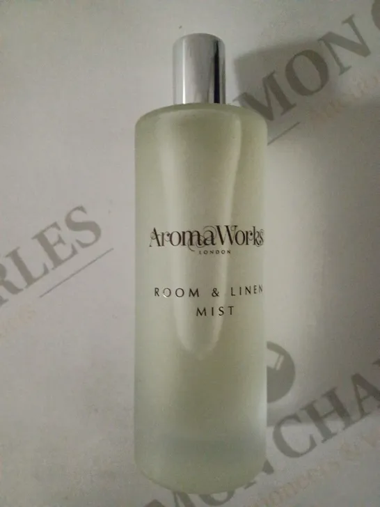 LOT OF 5 X 100ML AROMAWORKS NURTURE ROOM AND LINEN MIST