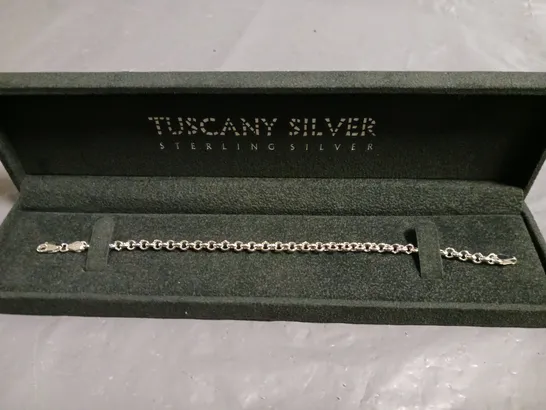 TUSCANY SILVER BRACELET - 925 ITALY STAMP