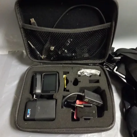 GO PRO CAMERA WITH ACCESSORIES MODEL NUMBER AADBD-001