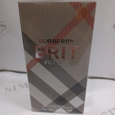 BOXED AND SEALED BURBERRY BRIT FOR HER EAU DE PARFUM 100ML 