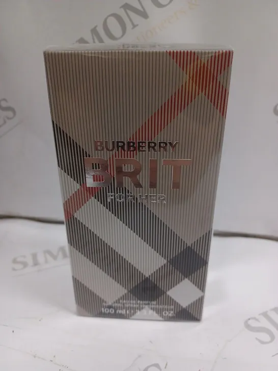 BOXED AND SEALED BURBERRY BRIT FOR HER EAU DE PARFUM 100ML 