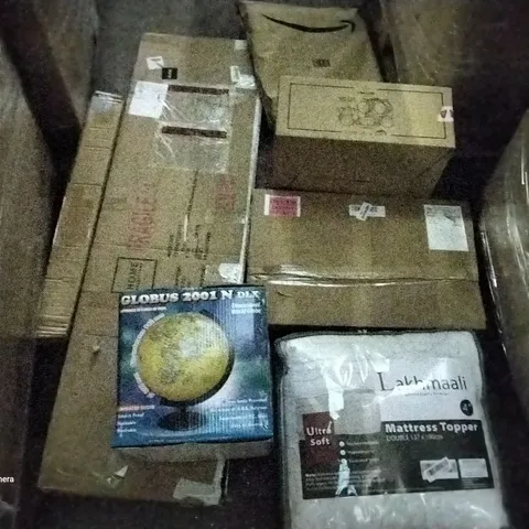 PALLET OF ASSORTED ITEMS INCLUDING LAKHMAALI MATTRESS TOPPER, GLOBUS EDUCATIONAL WORLD GLOBE, SWEEJAR TEA SET, HOME SELECTIONS CHEVAL MIRROR BLACK, AIR FRYER, REDFIT GREENHOUSE  